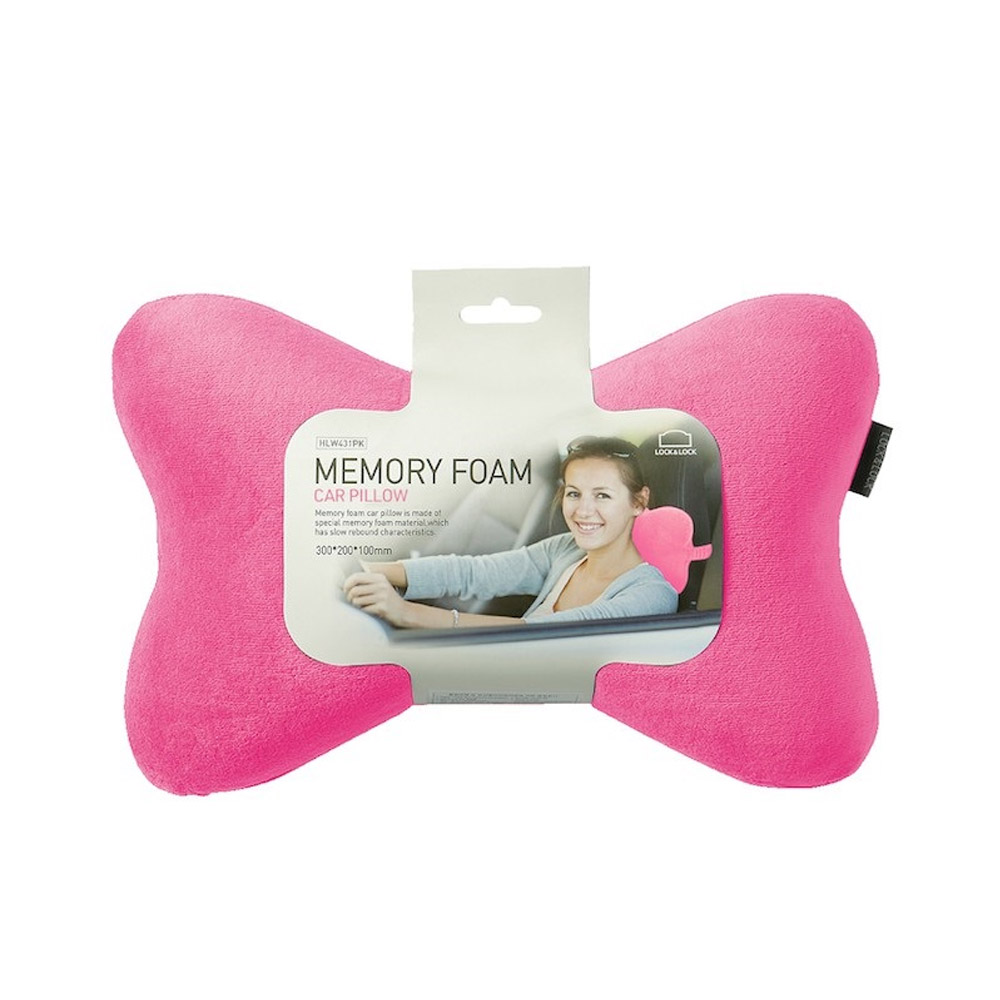 Gối Đi Xe Memory Foam 50D - Hình Khúc Xương - 30x20x10cm - Màu Hồng - HLW431PK, , large image number 1